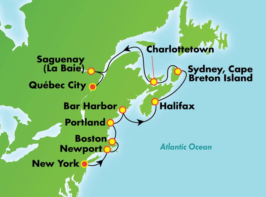 Canadá y Nueva Inglaterra desde Nueva York, 11 días Canadá y Nueva Inglaterra desde Nueva York, 11 días